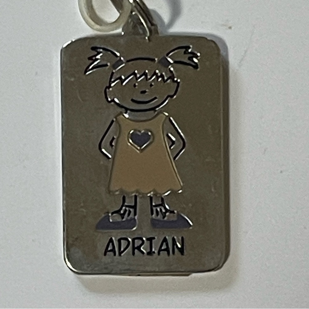 GANZ Kids Name Tag Charm ID Backpack Pull "ADRIAN"